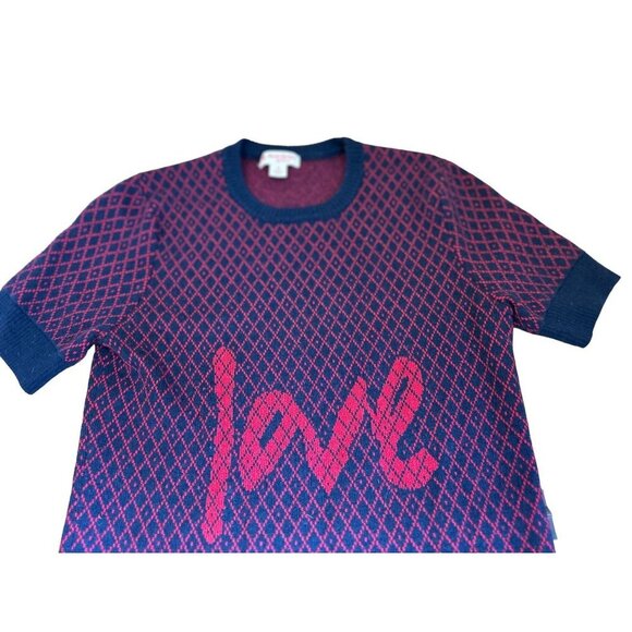 Brooks Brothers Red Fleece Crewneck Love Sweater Knitted Merino Wool XSmall - Picture 2 of 8